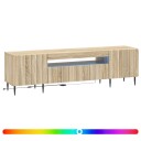 vidaXL LED TV skap Sonoma eik Konstruert tre