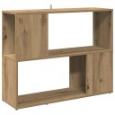  Bokhylle/romdeler artisan eik 80x24x63 cm