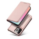 Hurtel Magnet Card Case for Samsung Galaxy S23+ Flip Cover Wallet Stand Pink