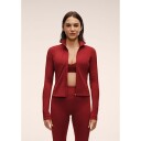 Casall Soft Touch Zip Jacket   Red   XS
