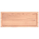  Bordplate lysebrun 100x40x(2-4) cm behandlet heltre eik 3156363