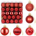 vidaXL Juleballsett 100 stk. Rød 4 cm Polystyren
