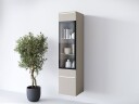 vitrineskap Høyskap vitrineskap VERA TYP 002 + LED beige -