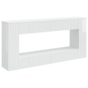 vidaXL Konsollbord Høgglans Hvit 155 x 29 x 74 cm Konstruert tre