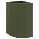 vidaXL Hjørne Plante Olivengrønn 30 x 30 x 50 cm Stål
