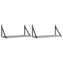  Vegghyller 2 stk grå sonoma 50x15x50 cm konstruert tre 8721012046702