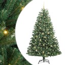  Kunstig sammensatt juletre grønn 180 cm PVC og metall