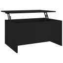 vidaXL Salongbord svart 80x55,5x41,5 cm konstruert tre