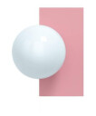 Swedish Ninja - Candy Little Rectangle S Vegglampe Bubblegum Pink Swedish Ninja