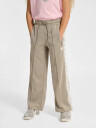 Hummel Hmljr Wide Leg Poly Tape Pants Beige 140