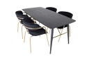 Venture Home Spisegruppe Deniall 180 cm + 4 stk Ayacor Spisestoler  