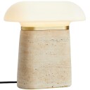 Woud - Nova Bordlampe Ivory Travertine/Opal Woud