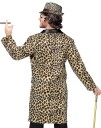 Leopardmønstret Pimp Kostymejakke til Mann
