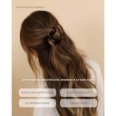 Lenoites Eco Friendly Flat Hair Clip Bronze Leopard 1pcs