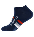 Tommy Hilfiger Ankelsokker 2 pack Navy m. Rød 39/42 Sokker Blå 39 42