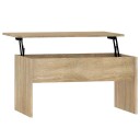 vidaXL Salongbord sonoma eik 80x50,5x41,5 cm konstruert tre