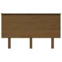 vidaXL Sengegavl honningbrun 139x6x82,5 cm heltre furu