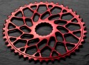 Absolute Black Singlespeed Drev 40T Oval Direkte Montering Rød