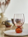 Bloomingville Taurin Wine Glass   Pink   430 ML