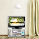 TV bord hvit med hjul