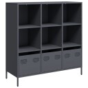  Highboard antrasitt 101,5x39x103,5 cm stål 8721102931475