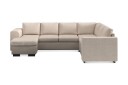 Link 5 seters Vendbar U formet Hjørnesofa med Divan i Stoff   Beige