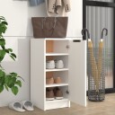 vidaXL Skoskap hvit 30x35x70 cm konstruert tre