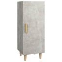 vidaXL Skjenk betonggrå 34,5x34x90 cm konstruert tre