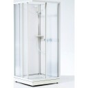 Contura Next NKH dusjkabinett 90x70 cm, hvit profil, mønstret styren glass white 90x201x70 cm