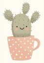 Smiling Cactus Plakat Plakat / 40x50cm