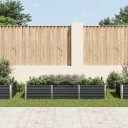 vidaXL Høybed antrasitt 240x80x45 cm galvanisert stål