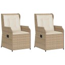 vidaXL Hagebenk 2 stk. Beige polyrotting