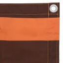 vidaXL Balkongskjerm oransje og brun 120x300 cm oxfordstoff