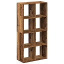Romdeler bokhylle gammel tre 69,5x29x137,5 cm konstruert tre