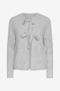 pieces - Kardigan pcSilly LS Reversible Tie Knit - Grå