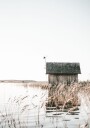 Wooden Cabin by Lake Plakat Plakat / 100x150cm