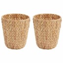 vidaXL Avfallsbøtter for papir 2 pcs Naturlig 26 x 26 x 29 cm