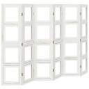  Romdeler 6 paneler hvit heltre keisertre 8721012073937