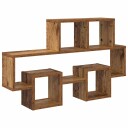  Vegghylle med hylle Gammelt tre 82 x 15 x 51 cm Konstruert tre