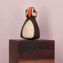 Spring Copenhagen Puffy Puffin trefigur 9 cm ask
