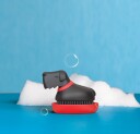 OTOTO Dish Brush   Oscar   BLACK & RED   H9.3 cm