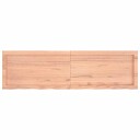 vidaXL Vegghylle lysebrun 140x40x4 cm behandlet heltre eik