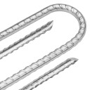  Teltplugger 6 stk U-formet 37 cm Ø10 mm galvanisert stål