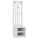  Halltre SANDENS hvit 45x40x159,5 cm heltre furu