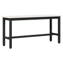 vidaXL Spisebenk Hvit 100 x 32,5 x 49 cm Massivt furutre