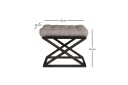 Gillie Sittepuff 40 cm   Svart/Grå