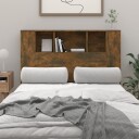 vidaXL Sengegavlskap røkt eik 120x18,5x104,5 cm