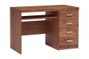 Skrivebord Chatard 120 cm med Oppbevaring 4 Skuffer + Hylle   Lyse Ask