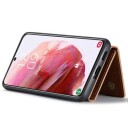 DG.Ming M2 Samsung Galaxy S23 5G Hybrid-deksel med Lommebok Brun