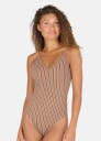 Ulanda W Print Plunge Swimsuit